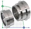 Картриджное уплотнение насоса Sulzer Ahlstar APP6 R-SE1F-AP 90, SIC/SIC, VITON, 316