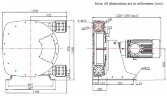 Industrial hose pump JXHIN-80-CI+Titanium-NBR-P, 24.5 m3/h, 11 kW, 16 bar, 380V