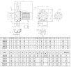 Edelstahlpumpe für Klimaanlagen NX40/1500 (200), 11 kW, 42 m3/h, 72m, 380V/T, AISI 304 (EBARA 3M 40-200/11)