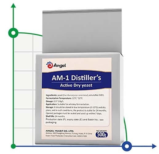 Дріжджі Angel AM-1 Distiller's для односолодового віскі, упаковка - 0,5 кг