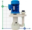 QHA-40SK-2, PP, 1,5kW, 389L/min, pompe semi-submersible 12,8m pour liquides agressifs