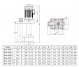 QHA-40SK-2, PP, 1,5kW, 389L/min, pompe semi-submersible 12,8m pour liquides agressifs