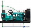 Generador diesel industrial XHYW-250GF con ATS, motor Weichai 300kVA, 250kW, 380V/50HZ tipo abierto