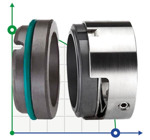 Уплотнение механическое торцевое R-M7N 48, SIC/SIC, VITON, 316, G9