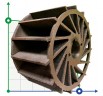 Impulsor para bomba 2BV5121, 236 mm, hierro fundido