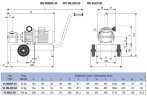 Bomba de impulsor para bombeo de productos alimenticios viscosos LIVERANI VA MAXI 80 NR TF 4kW, 150-600rpm, 380V con variador, sobre carro