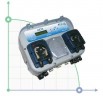 Pompe péristaltique PDP AQUA DET 4 MOD7 10-0/1,5-3/1-8 90-230V SANT./SILIC./PP-GL-VT-S.INDUT