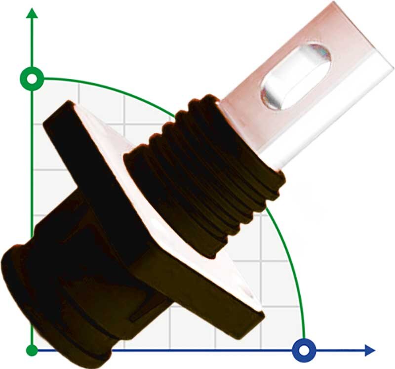 JC-CN12-SC-03-T, 300 amps, 1500V DC connector socket for energy storage systems through hole, black