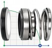 Sello mecánico R-108 17, SIC/SIC, EPDM, 304, L