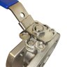 DN32 Robinet à boisseau sphérique en acier inoxydable monobloc à brides AISI 304, siège en PTFE