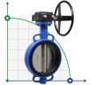 PN16 DN200 Задвижка Баттерфляй, чугунный корпус, диск AISI 316, Seat EPDM