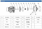 Bomba centrífuga BB300/110D, AISI304, 220V/50Hz, 2900