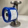 DN25 Stainless steel flow meter rotameter KLZZ-DN25/PN16 (liquid alcohol mixture C2H5OH 96%), 250..2500 l/h, 4-20mA, Ex