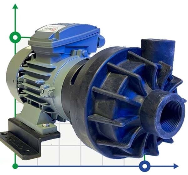 Bomba de ácido químico, resistente a los ácidos DiaPump PA-6300 (0,37 kW)