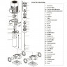 Bomba alimentación caldera vapor CDLF 120-20-1, AISI 304