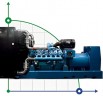 Промышленный дизельный генератор XHYW-1000GF с ATS, двигатель Weichai 1250kVA, 1000kW, 380V/50HZ открытого типа