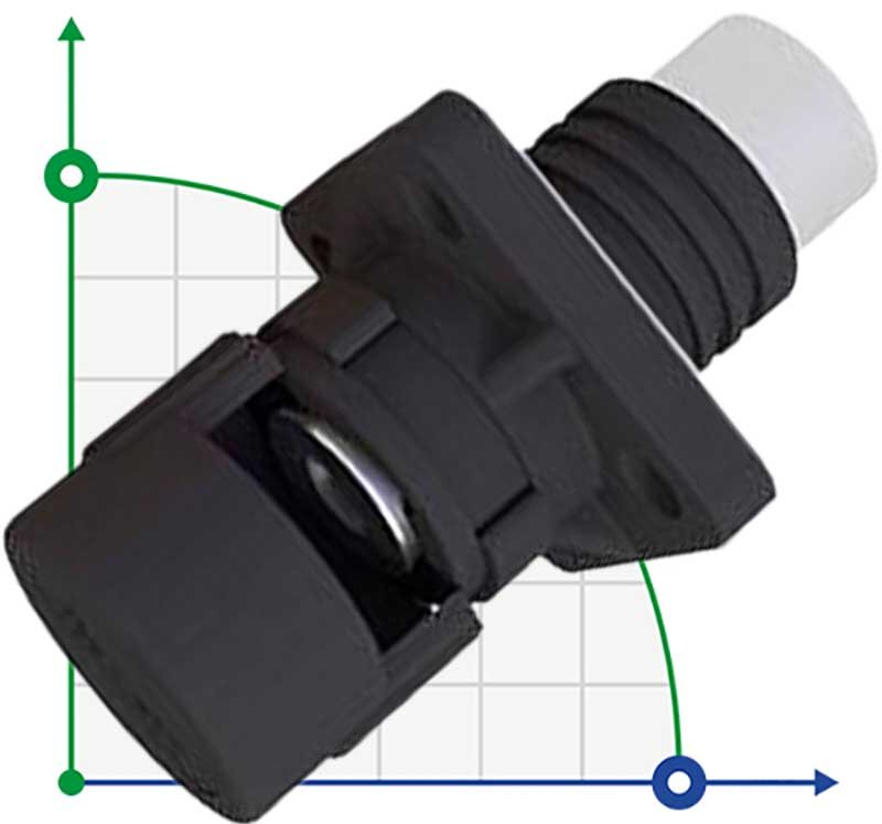 CN08-LSP200A-03-LM, 200A, 1500V DC bolt connector nut type, black