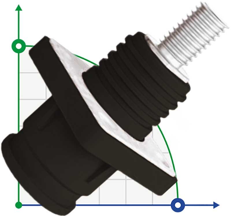 JC-CN12-S-03-LD, 350A, 1500V DC connector socket for energy storage systems screw type, black