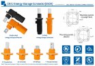 JC-CN12-S-03-LD, 350A, 1500V DC connector socket for energy storage systems screw type, black
