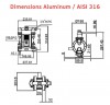 Pneumatische Membranpumpe AlphaDynamic RUBY 120S-P-TST-T