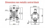 Pneumatische Membranpumpe AlphaDynamic RUBY 125S-P-TST-T