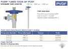 Насосная часть (труба) бочкового насоса FLUIMAC NETTUNE из PVDF (вал HASTELLOY 2,4610), 700 мм, Ø41 мм