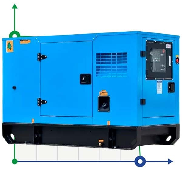 Промышленный дизельный генератор XHYC-50GF с ATS, двигатель Cummins 50kVA, 50kW, 380V/50HZ закрытого типа