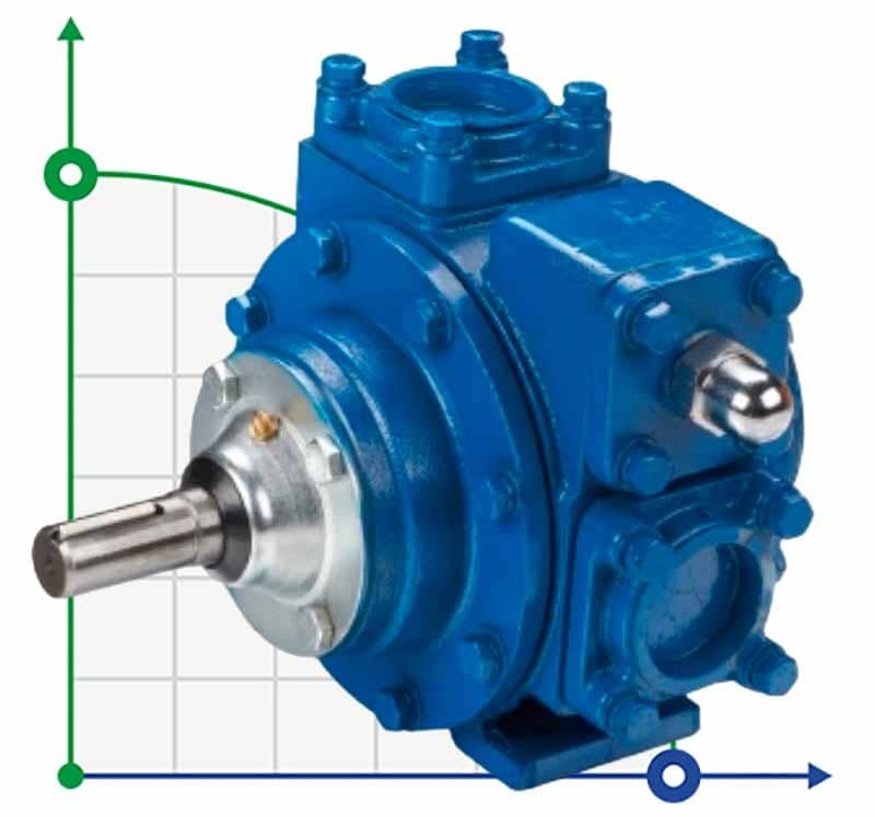 Bomba para biocombustibles VANE PUMP YA-65 2,5 pulgadas 500 l/min, 640 rpm rotativa de paletas