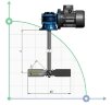 Stirrer ML401695, 0,55 kW, 95 rpm