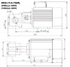Bomba de engranajes de acero inoxidable para trasiego de metanol WCB-75/380V 50Hz, 37,5 l/min, 30 m, AISI 304, 0,75 kW, 1400 rpm, Ex