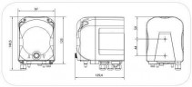 Pompe péristaltique PDP DGTEC CD 06-01 (85-265)Vac - SANTOPRENE - C/SONDA