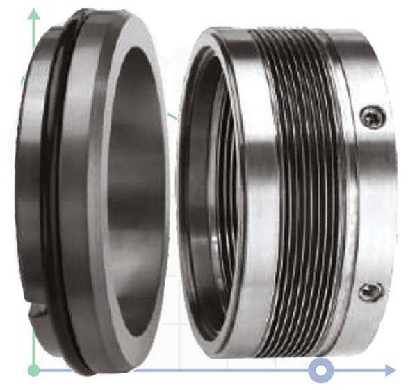 Уплотнения с металлическим сильфоном R-MFL85N 53, CAR/SIC, VITON, 316, G9