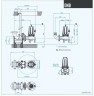 Насос сточных вод Dreno DNB-EX 65-2/220-2 T с двухканальным рабочим колесом S-образного потока