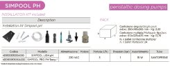 Schlauchdosierpumpe AQUA PDP SIMPOOL PH-TEMP. 03-01 - 230V - SANTOPRENE KOMPLETT WEISS