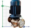 IHG BGLH 100-125A (89/16), 7,5kW, 2880 - bomba vertical de acero inoxidable