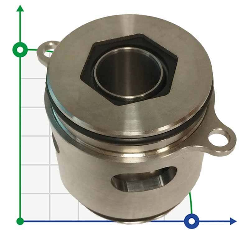 Картриджное уплотнение Grundfos R-706K 22, SIC/SIC/SIC/SIC, VITON, 304