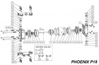Écrou, AISI, PHOENIX P07, P18, P30, P50, P65, P100, P101, P160, P250