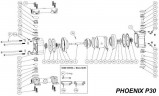 Écrou, AISI, PHOENIX P07, P18, P30, P50, P65, P100, P101, P160, P250