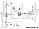 Écrou, AISI, PHOENIX P07, P18, P30, P50, P65, P100, P101, P160, P250