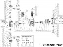 Écrou, AISI, PHOENIX P07, P18, P30, P50, P65, P100, P101, P160, P250