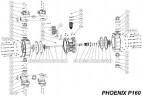 Écrou, AISI, PHOENIX P07, P18, P30, P50, P65, P100, P101, P160, P250