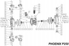 Écrou, AISI, PHOENIX P07, P18, P30, P50, P65, P100, P101, P160, P250