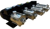 Насос для живлення котлів під тиском DW(S)5-40/075, AISI304,380V/50Hz горизонтальний багатоступеневий