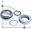 Mechanical seal FLYGT R-FL.OL 45, TC/TC, VITON