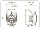 Bomba dosificadora para mantenimiento del nivel de pH PDE HC999-PH/RX-4B 25-2.5/42-01 230V PVC-GL-DT