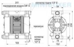 Bomba neumática de membrana BOXER 50 PVDF IB50-FC-MTPTT--