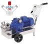 Impellerpumpe für Sole LIVERANI VA MINOR 40+BY-PASS NR TF 1,5kW, 175–900U/min, 380V mit Variator, auf einem Wagen mit Bedienfeld CE