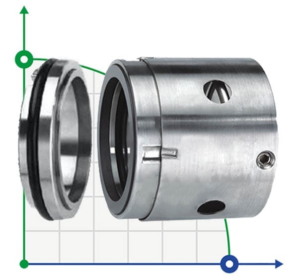 Уплотнение торцевое механическое R-JB104 25, TC/TC, VITON, 304, T5С