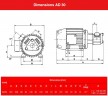 Impeller oil pump AlphaDynamic AD30/04/TR 0.75 kW on a trolley, with a frequency converter