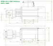 Bomba de engranajes de acero inoxidable para trasvase de queroseno WCB-100/380V 50Hz, 100 l/min, 30 m, AISI 304, 1,1 kW, 2900 rpm, Ex